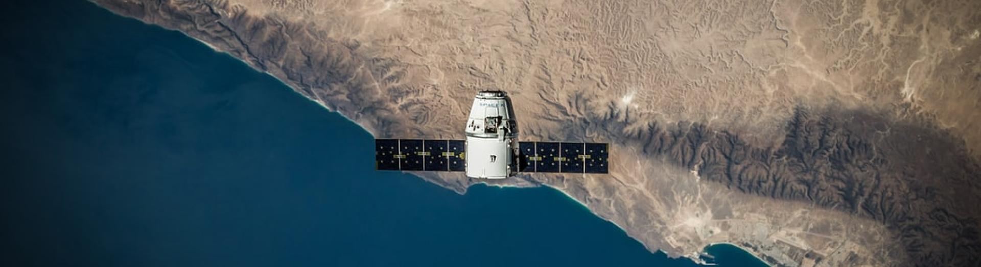 Satellite over earth